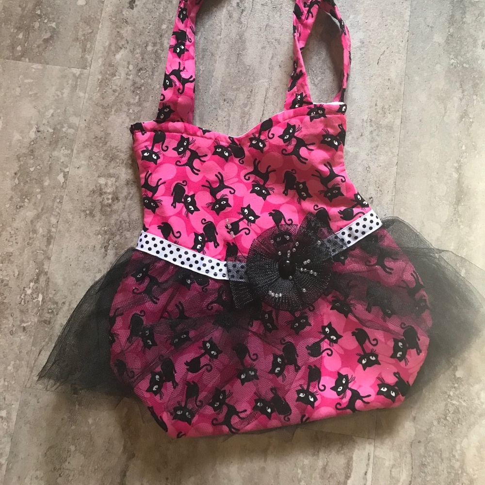 💎Handmade Black Kitty Cat  Purse💎